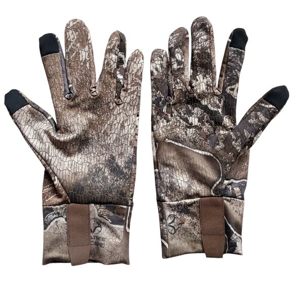 Realtree Excape Men's Lightweight Camouflage Hunting Gloves Touchscreen Sz L/XL - Picture 2 of 4